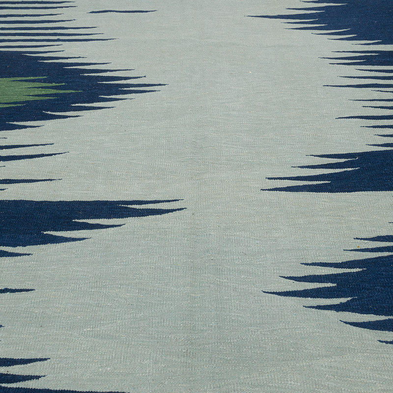 New Handwoven Turkish Kilim Rug - 6' 1" x 8'  (73" x 96") - K0087937