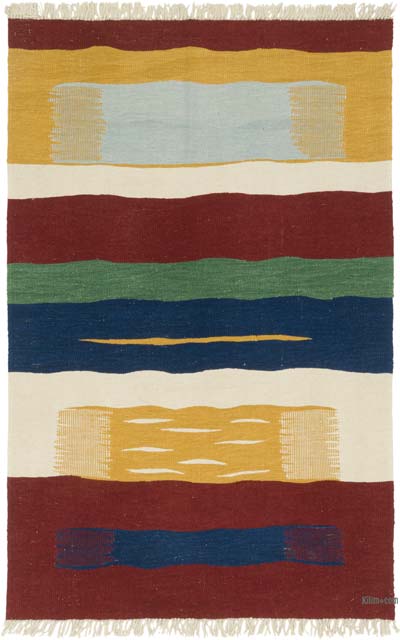 Yeni Kök Boya El Dokuma Kilim - 122 cm x 190 cm