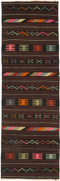 Vintage Karakecili Kilim Runner - 2' 11" x 9' 1" (35" x 109")