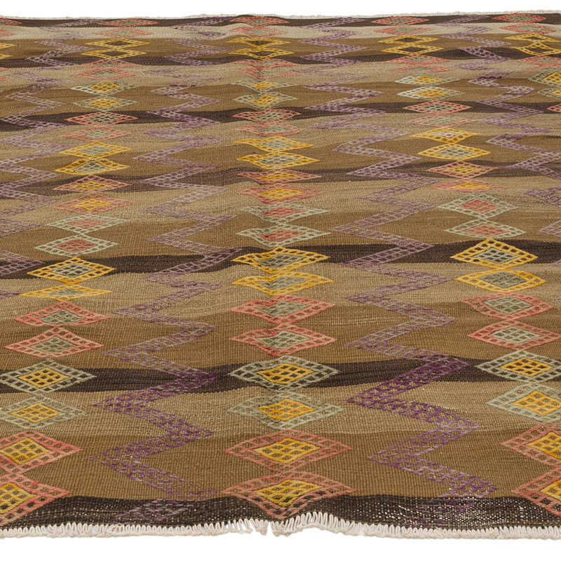 Alfombra Vintage Anatolian Kilim - 190 cm x 260 cm - K0087944