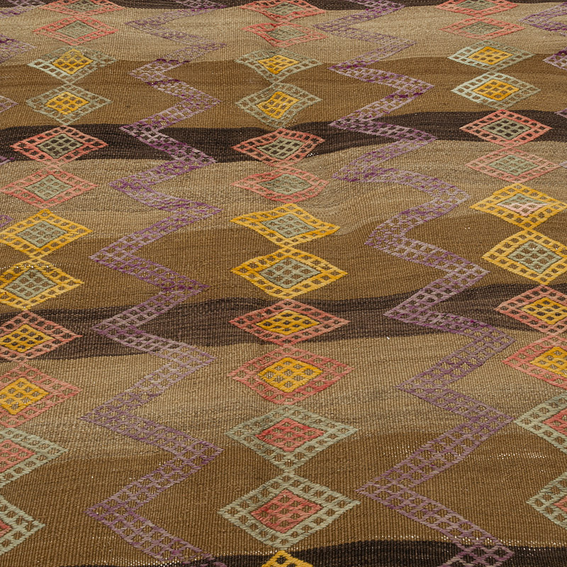 Alfombra Vintage Anatolian Kilim - 190 cm x 260 cm - K0087944