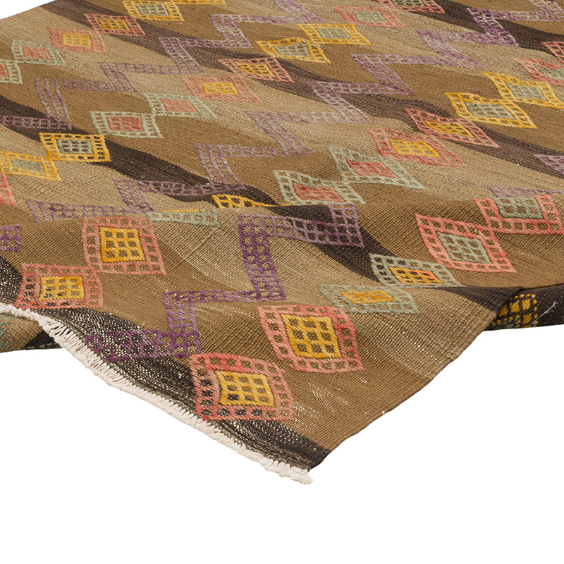 Alfombra Vintage Anatolian Kilim - 190 cm x 260 cm - K0087944