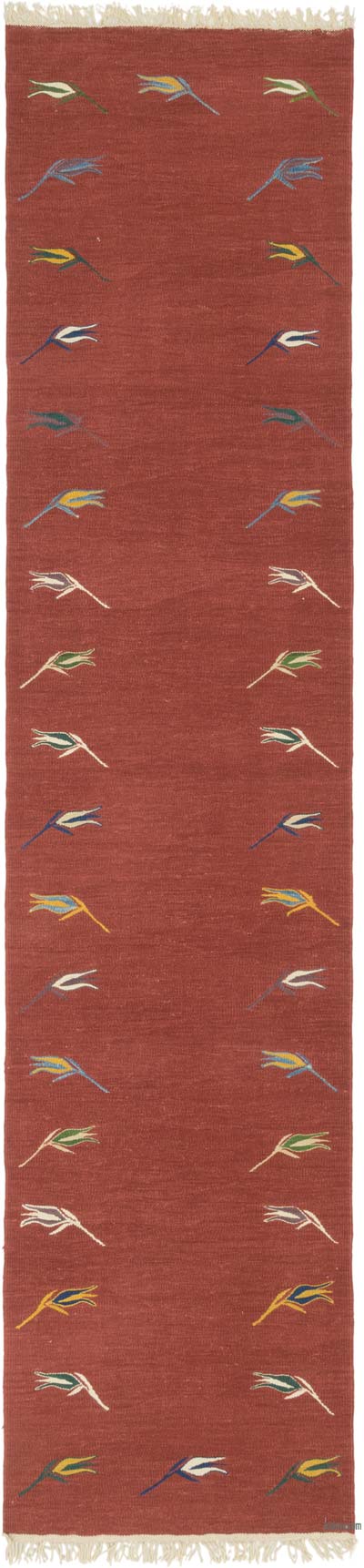 Yeni Kök Boya El Dokuma Yolluk Kilim - 87 cm x 380 cm