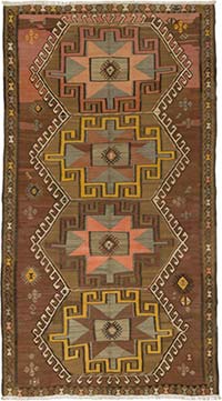 Vintage Kars Kilim Rug - 5' 8" x 10' 2" (68" x 122")