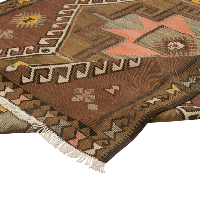 Vintage Kars Kilim Rug - 5' 8" x 10' 2" (68" x 122") - K0087948