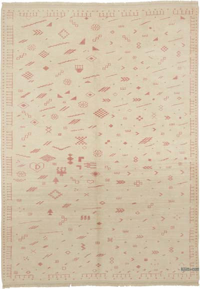 New Turkish Tulu Rug - 7' 8" x 10' 9" (92" x 129")