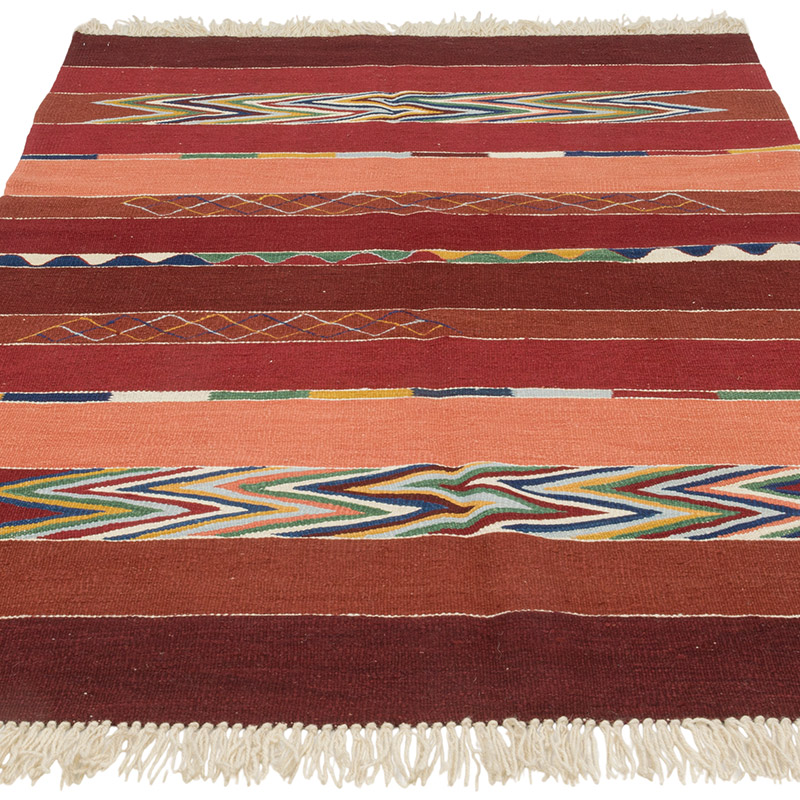 New Handwoven Turkish Kilim Rug - 4' 2" x 6' 3" (50" x 75") - K0087959