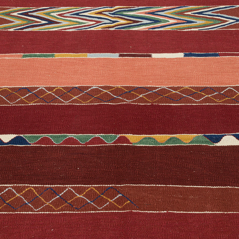 New Handwoven Turkish Kilim Rug - 4' 2" x 6' 3" (50" x 75") - K0087959