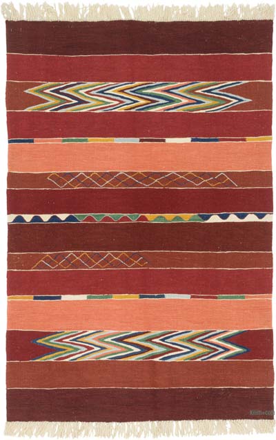 Yeni Kök Boya El Dokuma Kilim - 127 cm x 190 cm