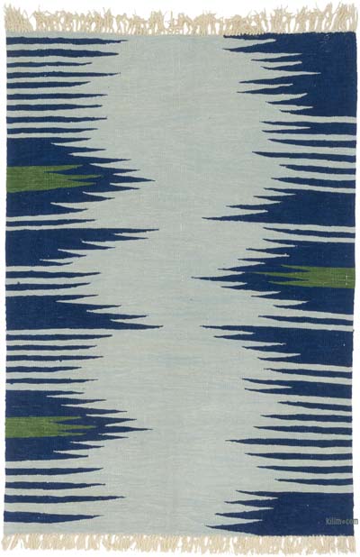 Yeni Kök Boya El Dokuma Kilim - 126 cm x 180 cm