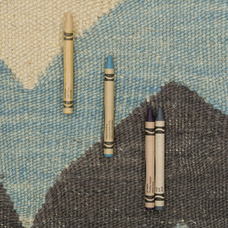 Yeni Kök Boya El Dokuma Kilim - 88 cm x 96 cm - K0087962