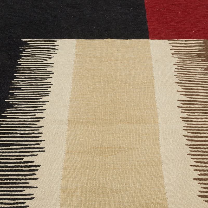 New Handwoven Turkish Kilim Rug - 4'  x 6' 2" (48" x 74") - K0087966