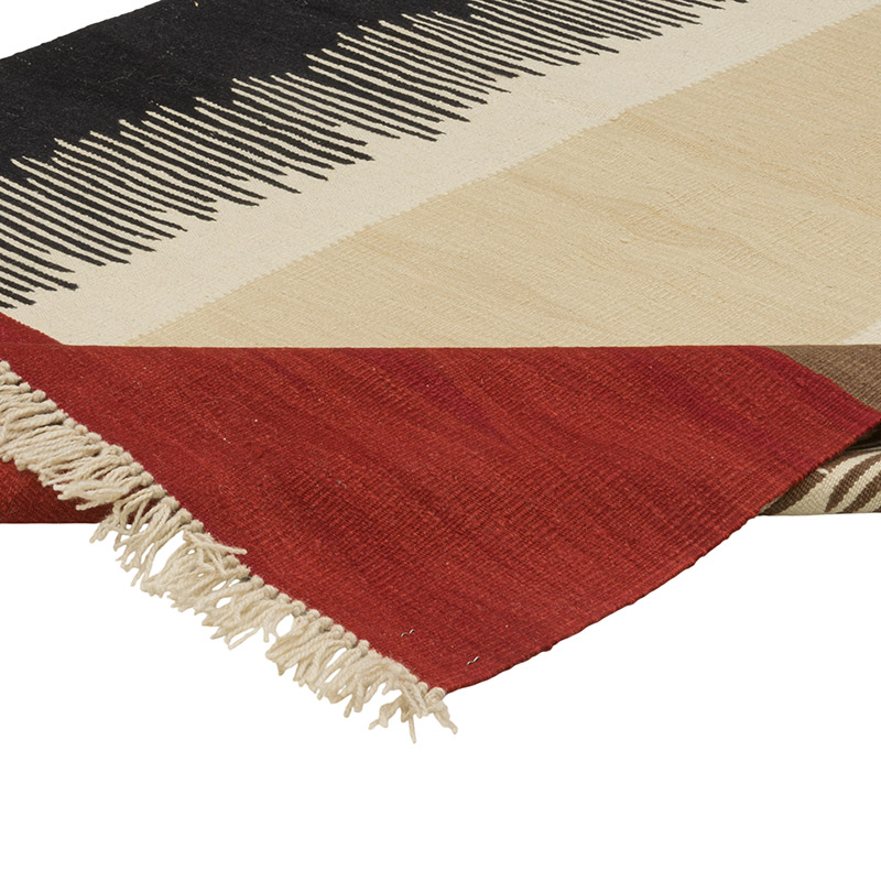 New Handwoven Turkish Kilim Rug - 4'  x 6' 2" (48" x 74") - K0087966