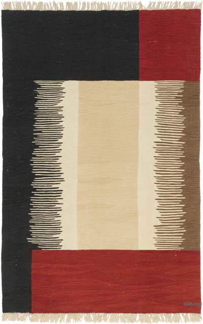 Yeni Kök Boya El Dokuma Kilim - 123 cm x 188 cm