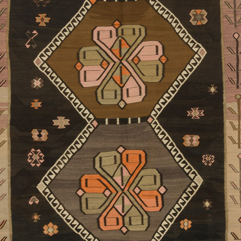 オールドキリム Kars Vintage Kars Kilim Rug - 6' 1