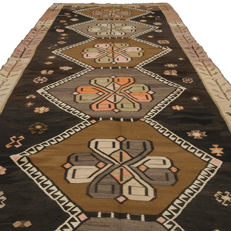 オールドキリム Kars Vintage Kars Kilim Rug - 6' 1