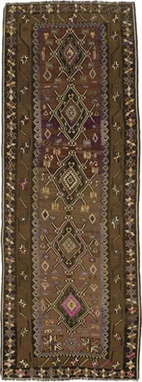 Alfombra Kars Kilim Vintage - 145 cm x 390 cm