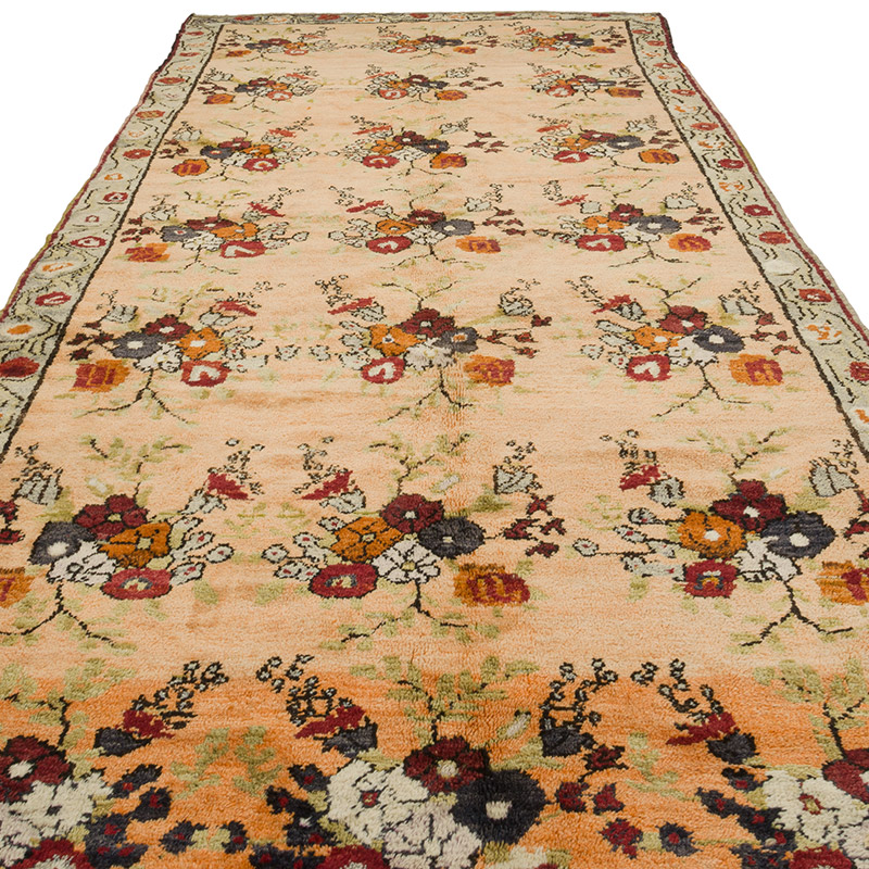 Alfombra Vintage Turca Anudada a Mano - 170 cm x 385 cm - K0087987