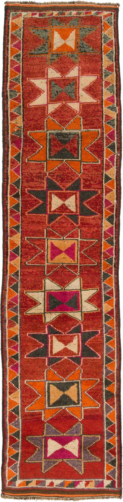 Vintage Anadolu Yolluk - 91 cm x 370 cm