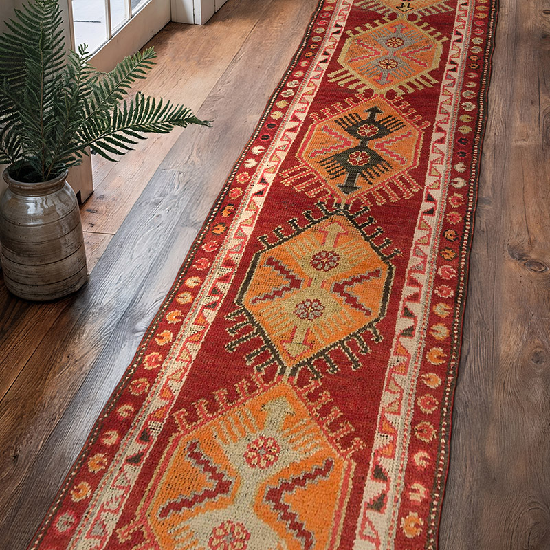 Vintage Anadolu Yolluk - 93 cm x 385 cm - K0087990