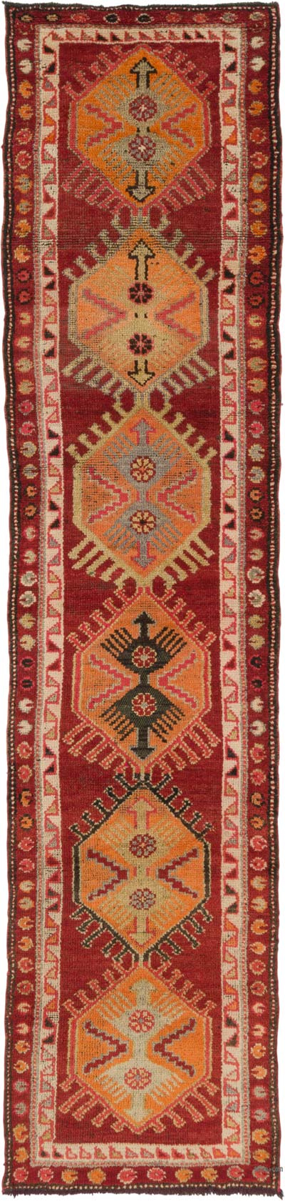 Vintage Anadolu Yolluk - 93 cm x 385 cm