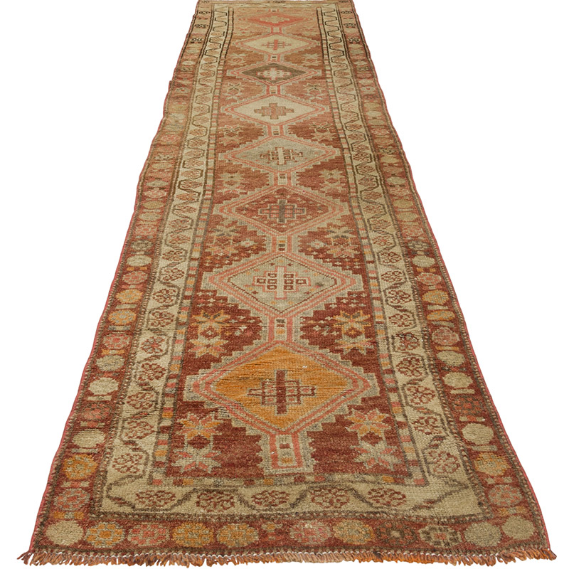 Vintage Tribal Runner Rug - 2' 9" x 11' 10" (33" x 142") - K0087991