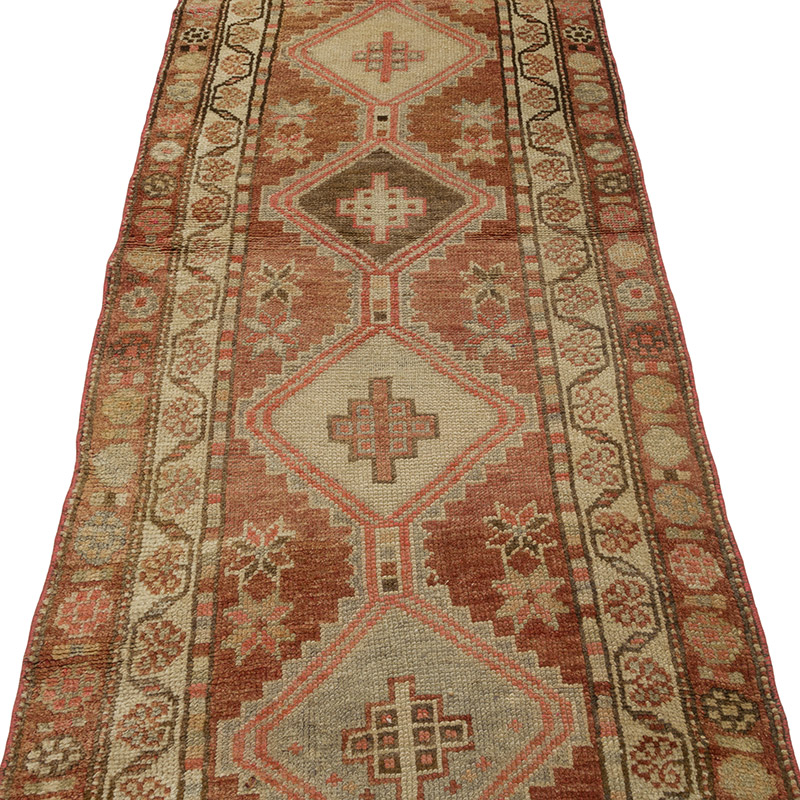 Vintage Tribal Runner Rug - 2' 9" x 11' 10" (33" x 142") - K0087991