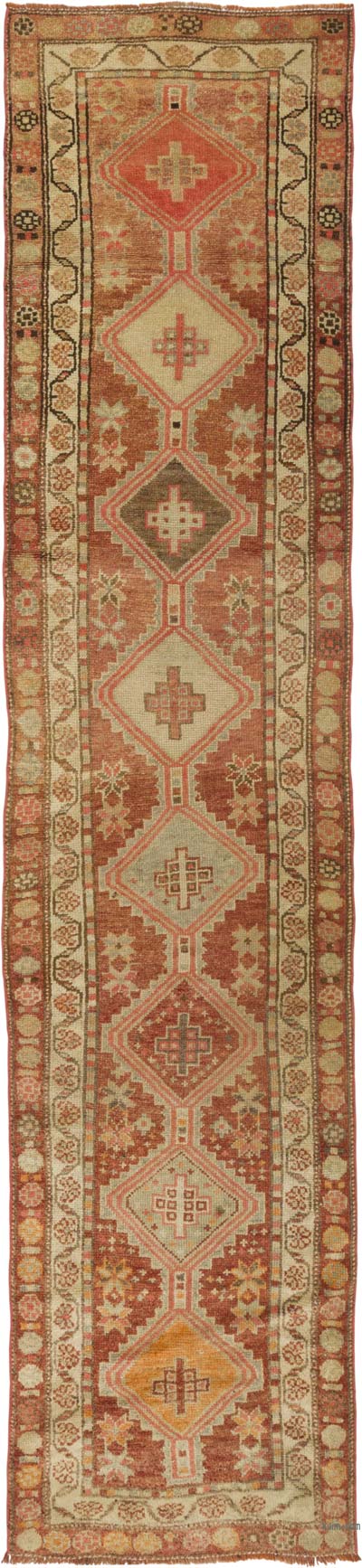 Alfombra Vintage de pasillo - 83 cm x 360 cm
