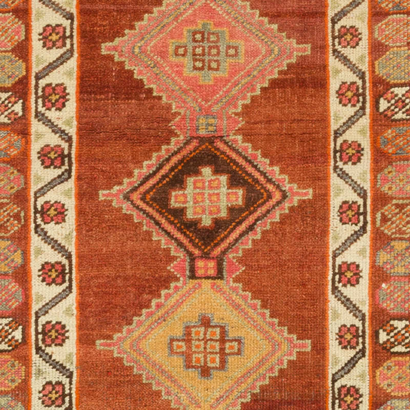 Alfombra Vintage de pasillo - 96 cm x 402 cm - K0087993