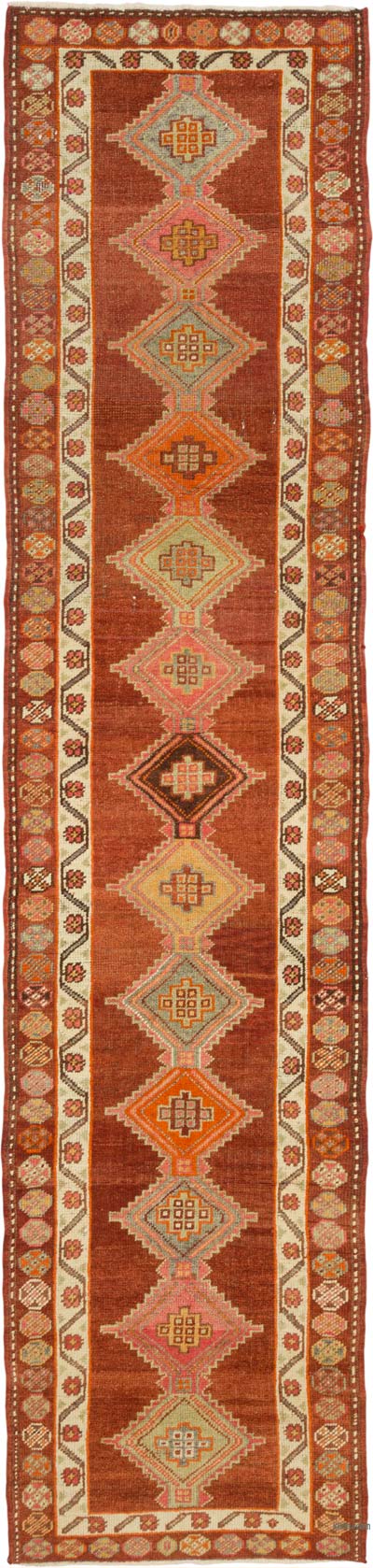 Vintage Anadolu Yolluk - 96 cm x 402 cm