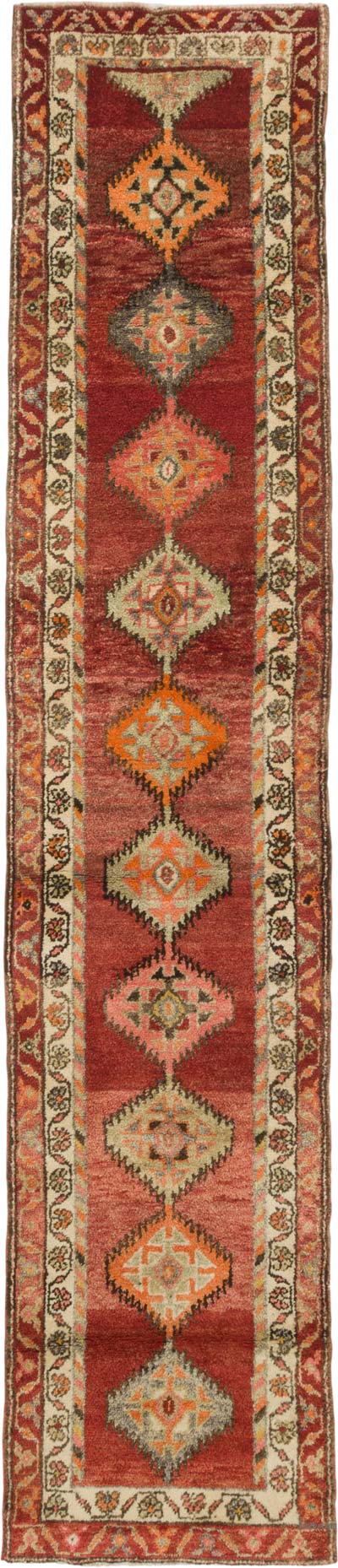 Vintage Anadolu Yolluk - 88 cm x 406 cm