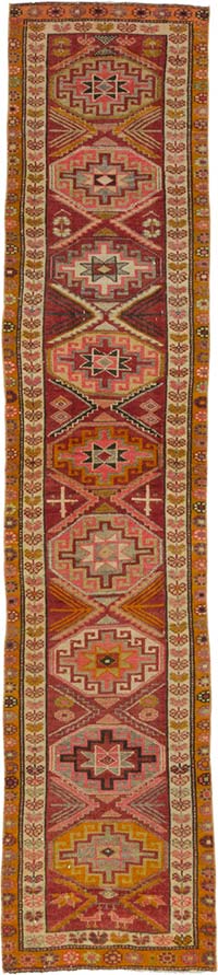Alfombra Vintage de pasillo - 75 cm x 338 cm