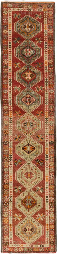 Vintage Anadolu Yolluk - 86 cm x 398 cm
