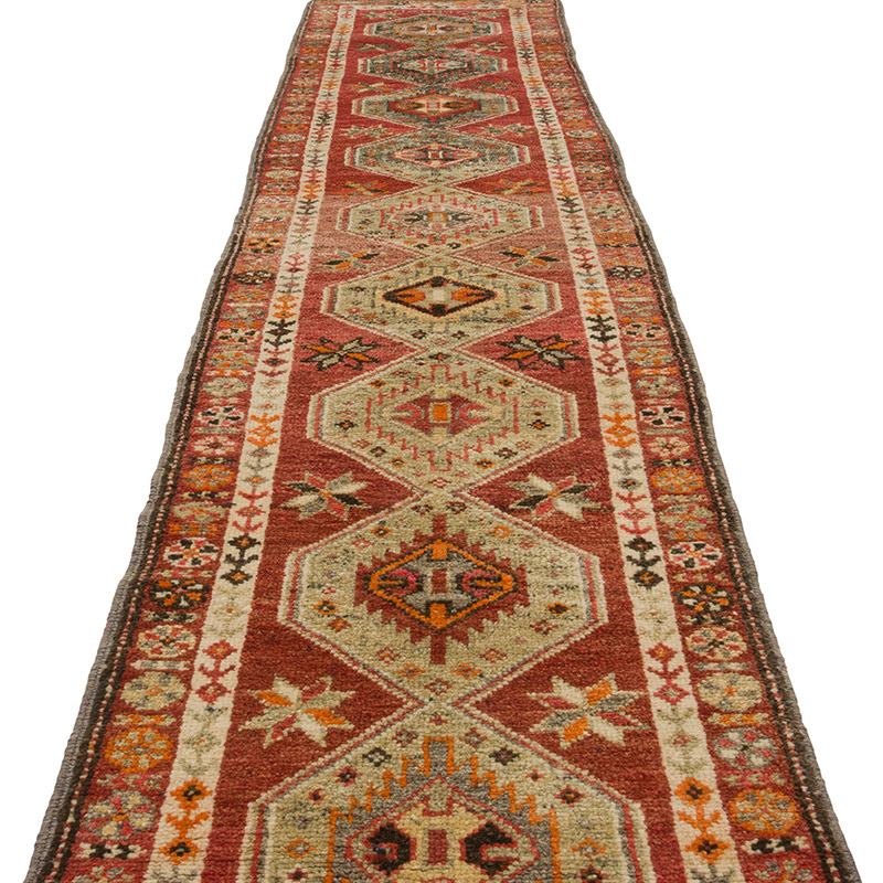 Vintage Anadolu Yolluk - 86 cm x 398 cm - K0087997