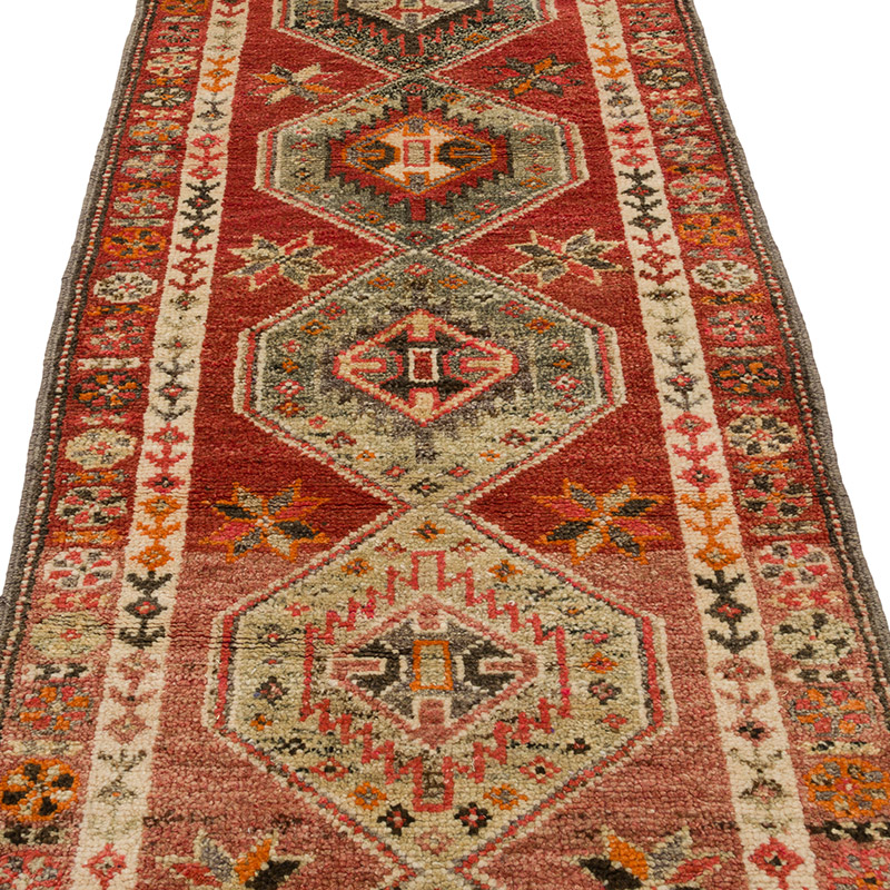 Vintage Anadolu Yolluk - 86 cm x 398 cm - K0087997