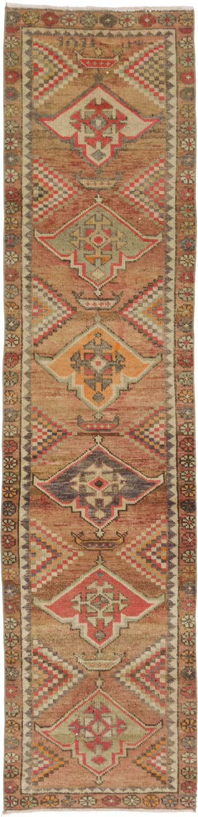 Vintage Tribal Runner Rug - 2' 9" x 11' 3" (33" x 135")