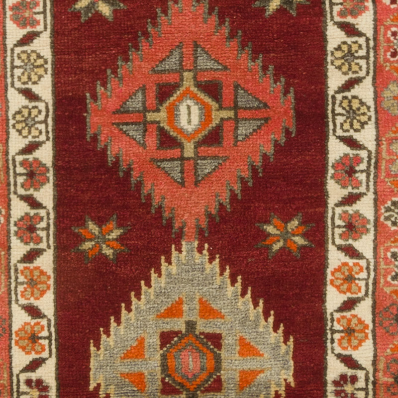 Alfombra Vintage de pasillo - 87 cm x 397 cm - K0088004