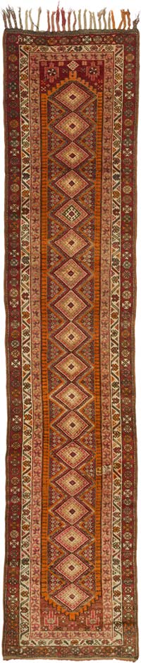 Alfombra Vintage de pasillo - 93 cm x 412 cm