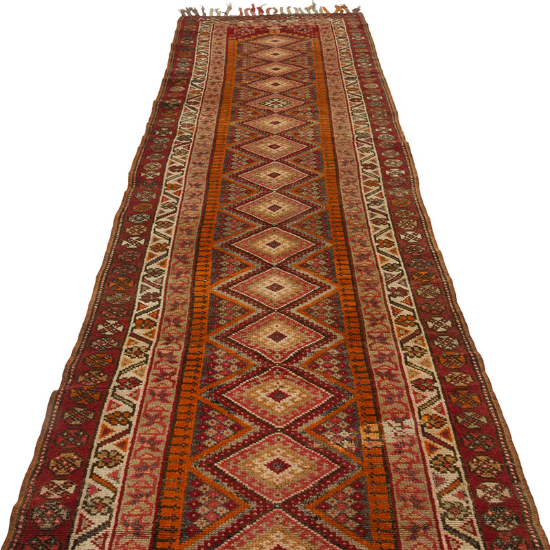 Alfombra Vintage de pasillo - 93 cm x 412 cm - K0088005