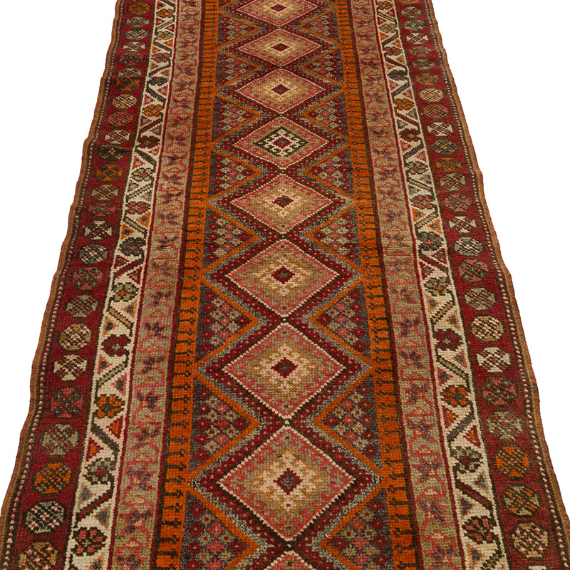Alfombra Vintage de pasillo - 93 cm x 412 cm - K0088005