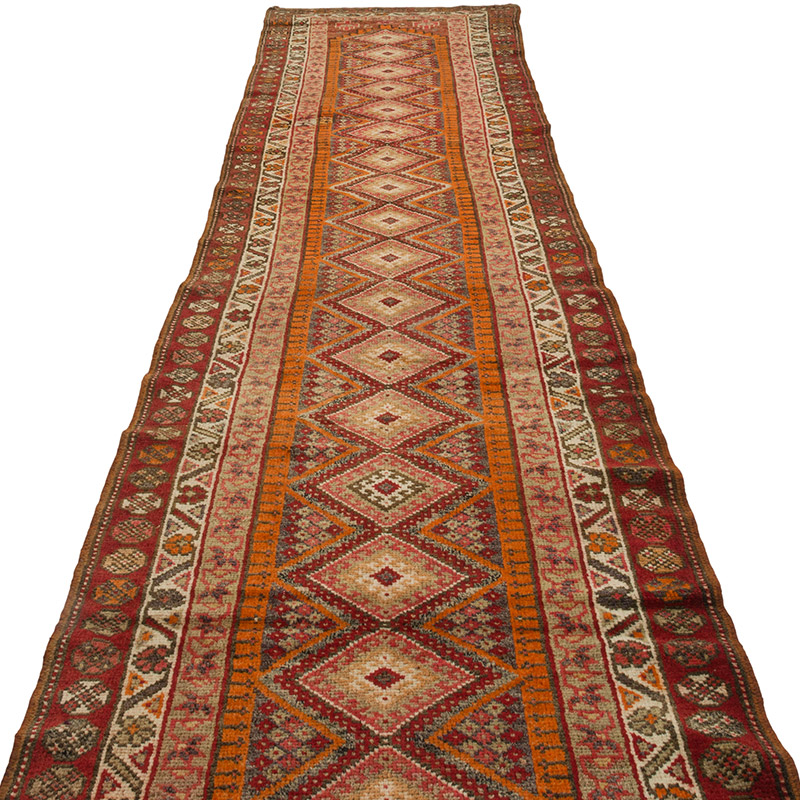 Alfombra Vintage de pasillo - 93 cm x 412 cm - K0088005