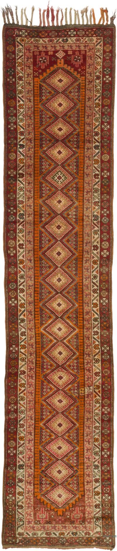 Vintage Anadolu Yolluk - 93 cm x 412 cm