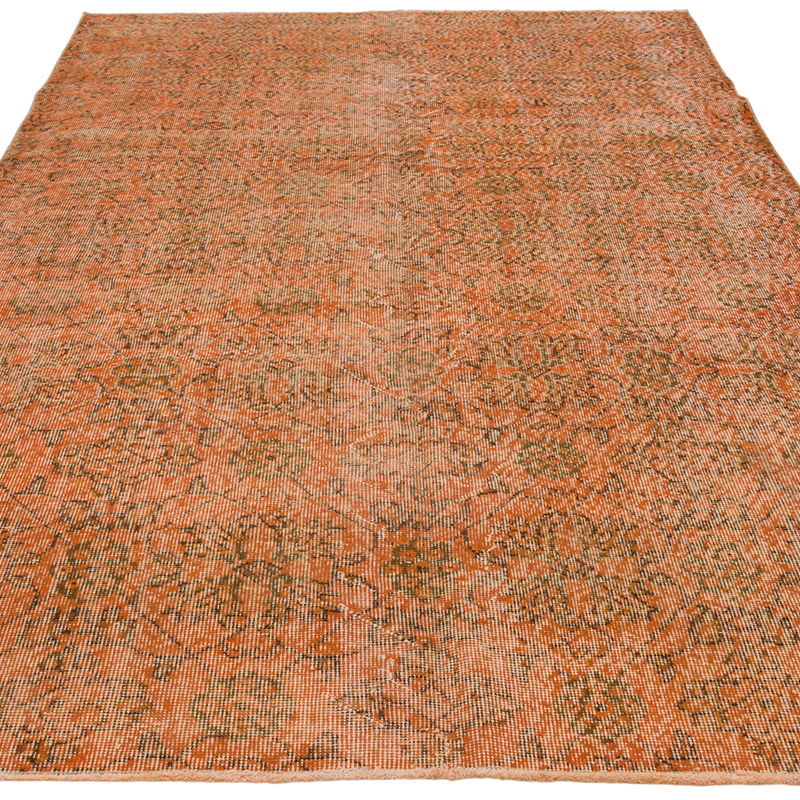 Alfombra Turca Vintage Sobre-teñida - 162 cm x 263 cm - K0088009