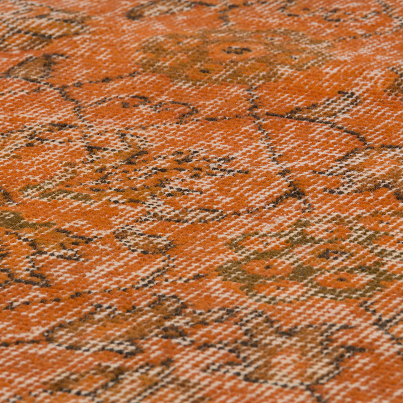 Alfombra Turca Vintage Sobre-teñida - 162 cm x 263 cm - K0088009