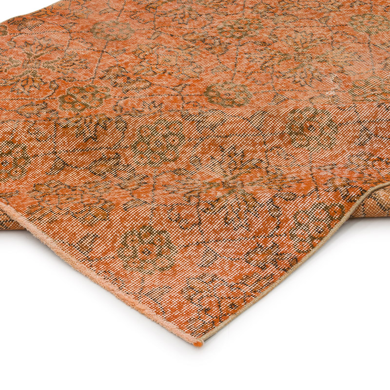 Alfombra Turca Vintage Sobre-teñida - 162 cm x 263 cm - K0088009