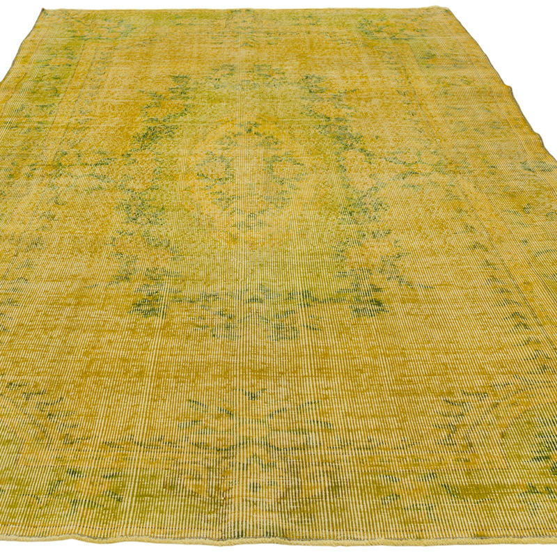 Over-dyed Vintage Hand-Knotted Turkish Rug - 5' 7" x 8'  (67" x 96") - K0088014
