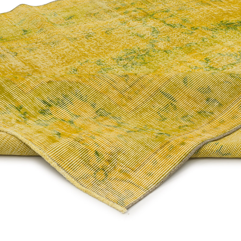 Over-dyed Vintage Hand-Knotted Turkish Rug - 5' 7" x 8'  (67" x 96") - K0088014