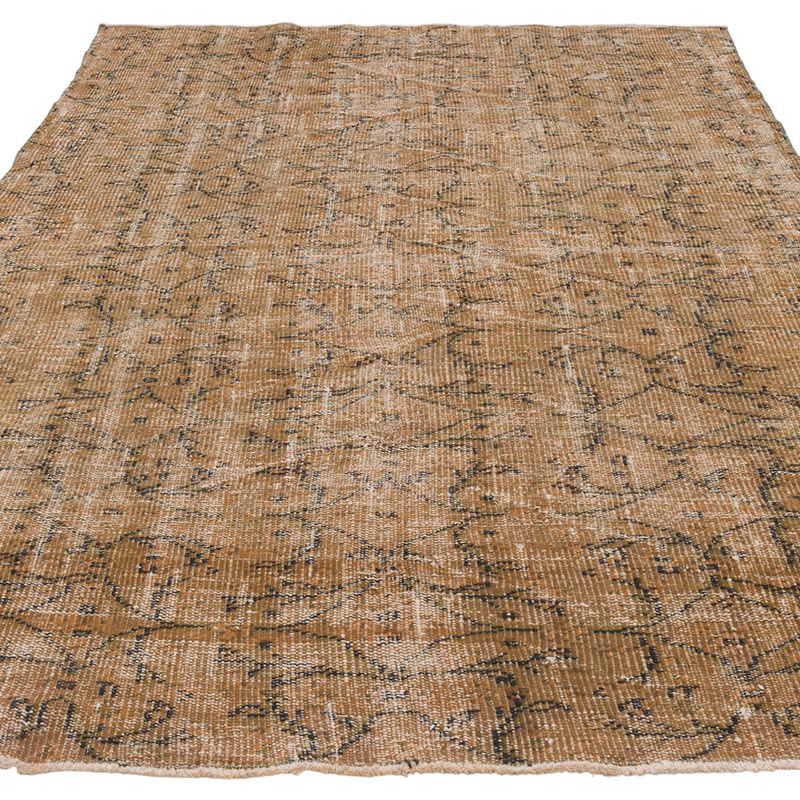Alfombra Vintage Turca Anudada a Mano - 138 cm x 220 cm - K0088015