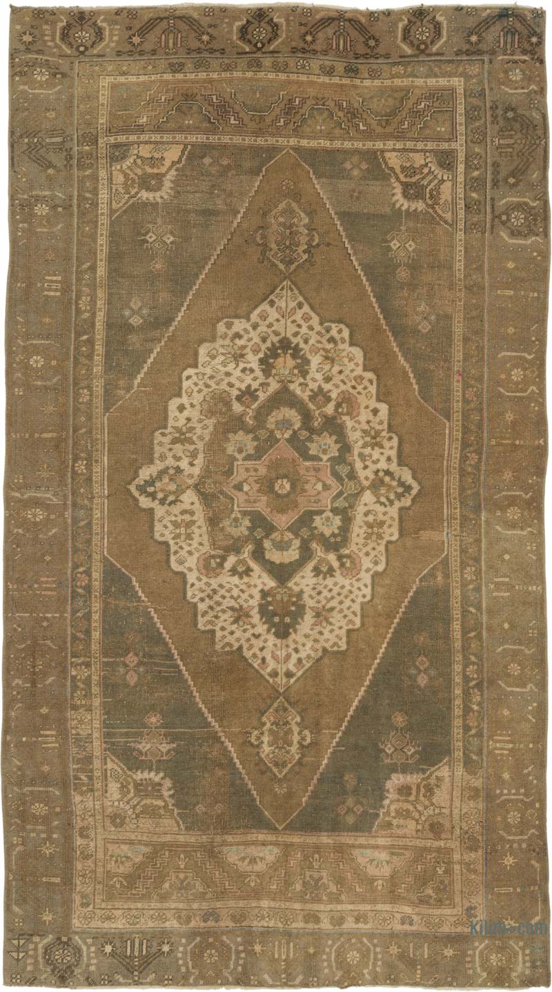 El Dokuma Vintage Halı - 150 cm x 273 cm - K0088016