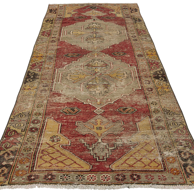 El Dokuma Vintage Hali - 98 cm x 257 cm - K0088017